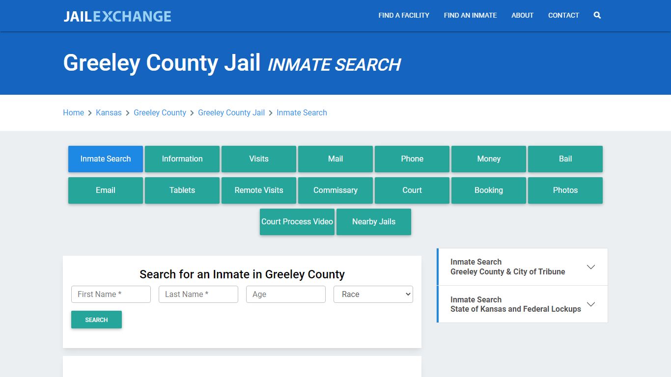 Greeley County Jail, KS Inmate Search: Roster & Mugshots