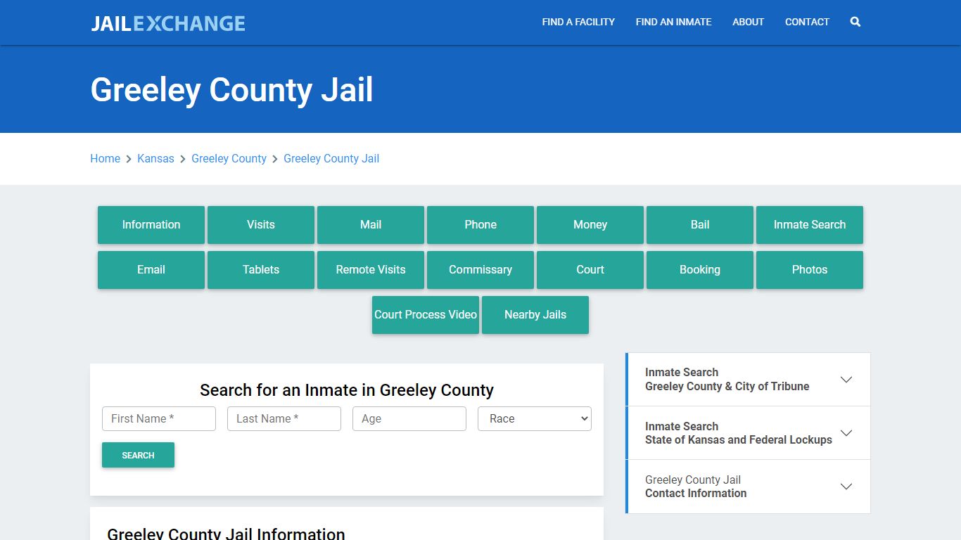 Greeley County Jail Roster Lookup, KS, Inmate Search