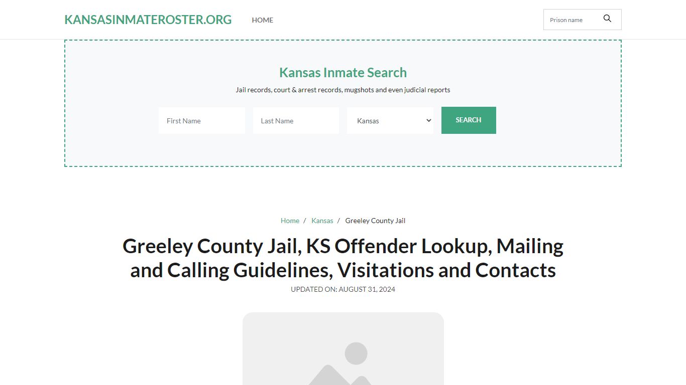 Greeley County Jail, KS: Inmate Search Options, Visitations, Contacts