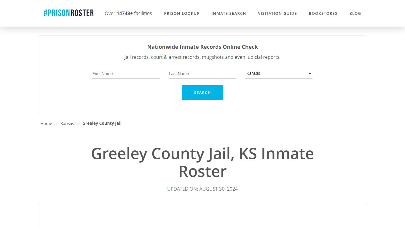 Greeley County Jail, KS Inmate Roster - Prisonroster